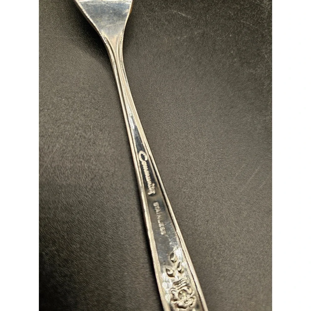 Community Stainless Morning Rose Dinner Forks Set of 6 Floral Flatware Vintage